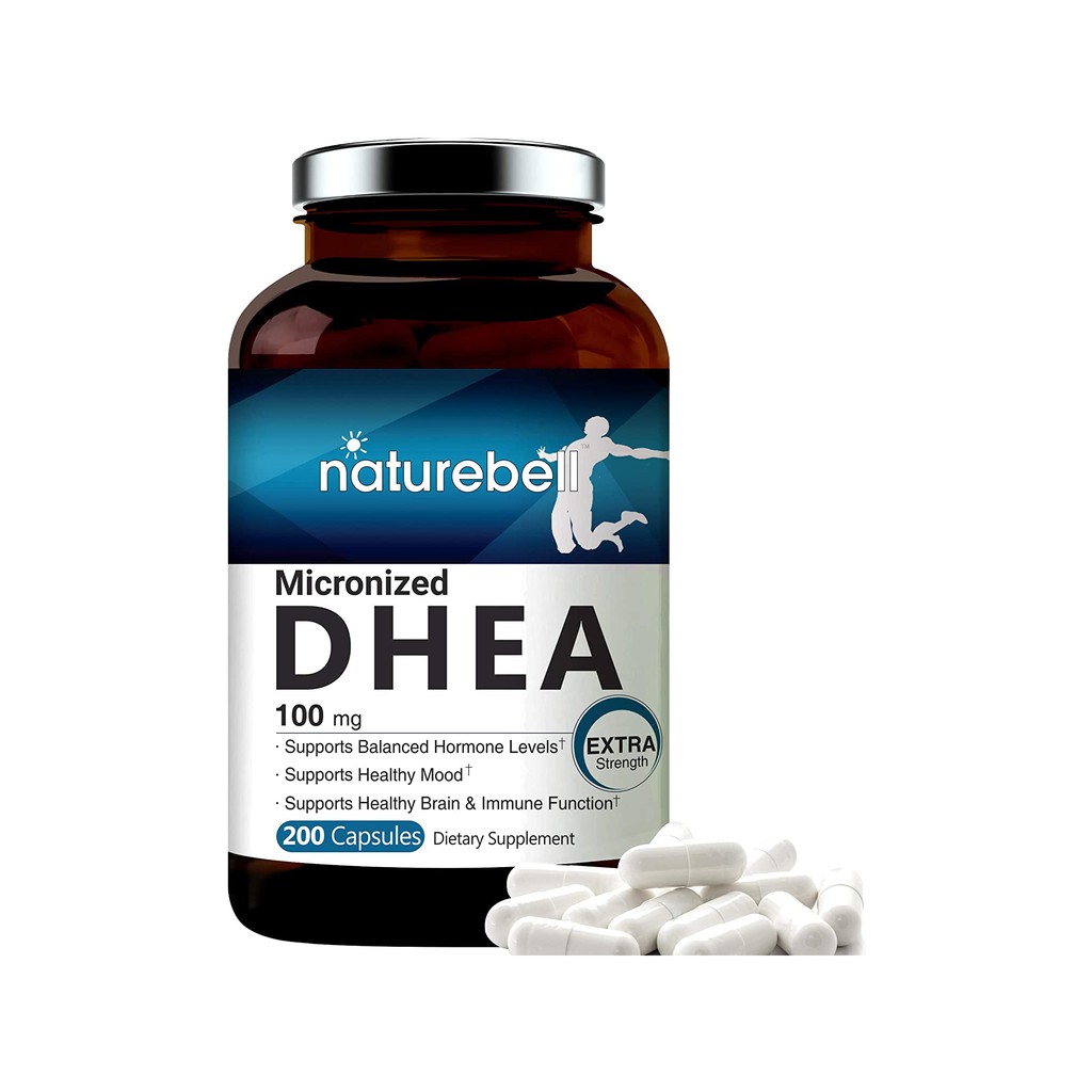 Maximum Strength DHEA 100mg, 200 Capsules, Supports Energy Level