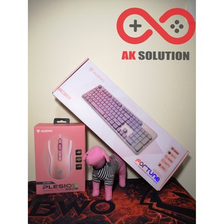 เกมมิ่งเกียร์สีชมพู Pink Edition SET B Keyboard+Mouse (NUBWO NK32 Pink+NM-89M Pink)