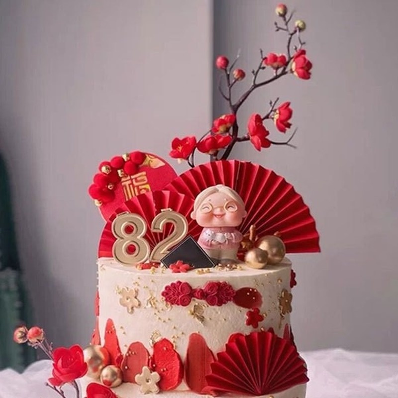 ตุ๊กตาปู่ย่าตายายน่ารัก-ขนาดเล็ก-สําหรับตกแต่งเค้กวันเกิด-คัพเค้ก-diy