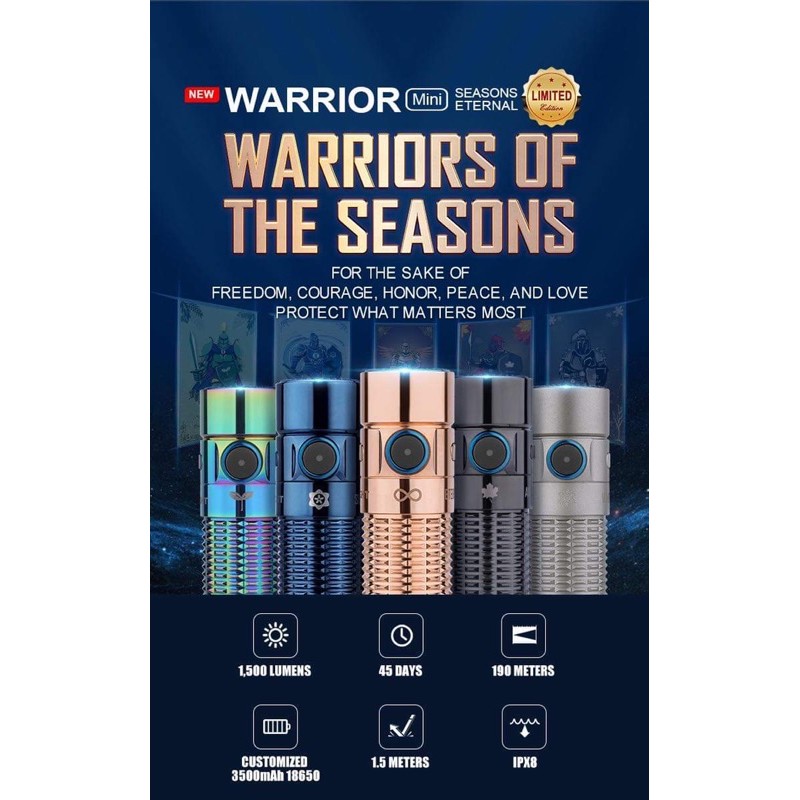 ไฟฉายรุ่นพิเศษ-olight-warrior-mini-warrior-of-the-seasons-limited-edition