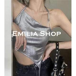 EMILIA SHOP เสื้อ สายเดี่ยว เสื้อสายเดี่ยว 2022 ใหม่ ES220168