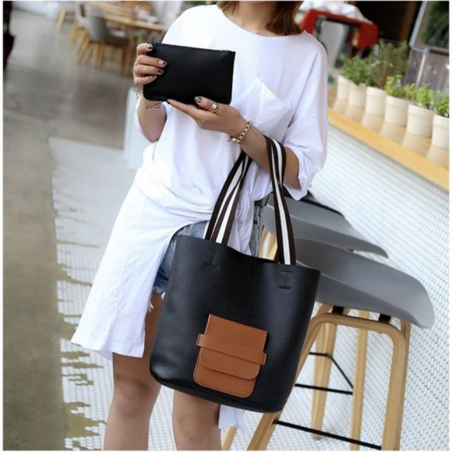 ราคา-390-บาท-กระเป๋าสะพายไหล่-set-2-ใบ-ขนาด-กว้าง-29-ซม-สูง-32-ซม-หนา-12-ซม