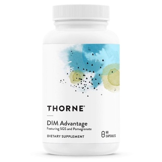 Thorne Research DIM Advantage Estrogen Metabolism Support Hormone Balance for Men Women Featuring DIM PomegranateExtract