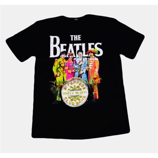 เสื้อยืดอินเทรนด์ผู้ชายอินเทรนด์ผู้หญิงเสื้อวงThe Beatles t-shirtsS-3XL