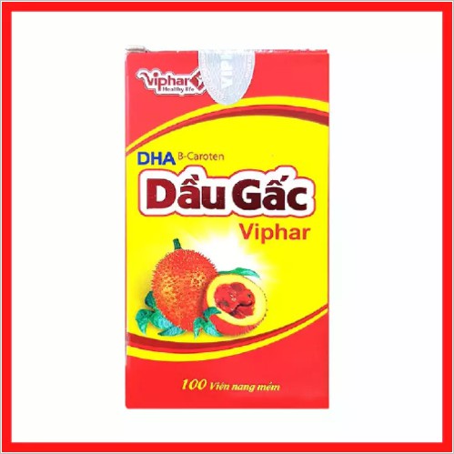 น้ำมันฟักข้าว-พรีเมี่ยม-dha-viphar-บริสุทธิ์100-น้ำมันฟักข้าวเวียดนาม-เกรดพรีเมี่ยม-500mg-100เม็ด-กล่องแดงของแท้