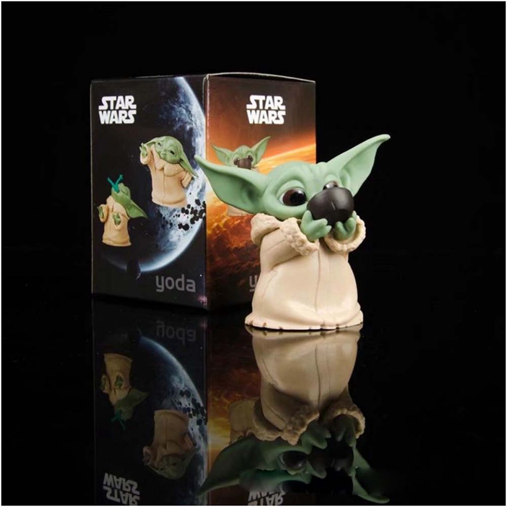 ภาพสินค้าMocho ตุ๊กตาฟิกเกอร์ The Mandalorian Baby Yoda 6 ชิ้น /ชุด จากร้าน mocho.th บน Shopee ภาพที่ 8