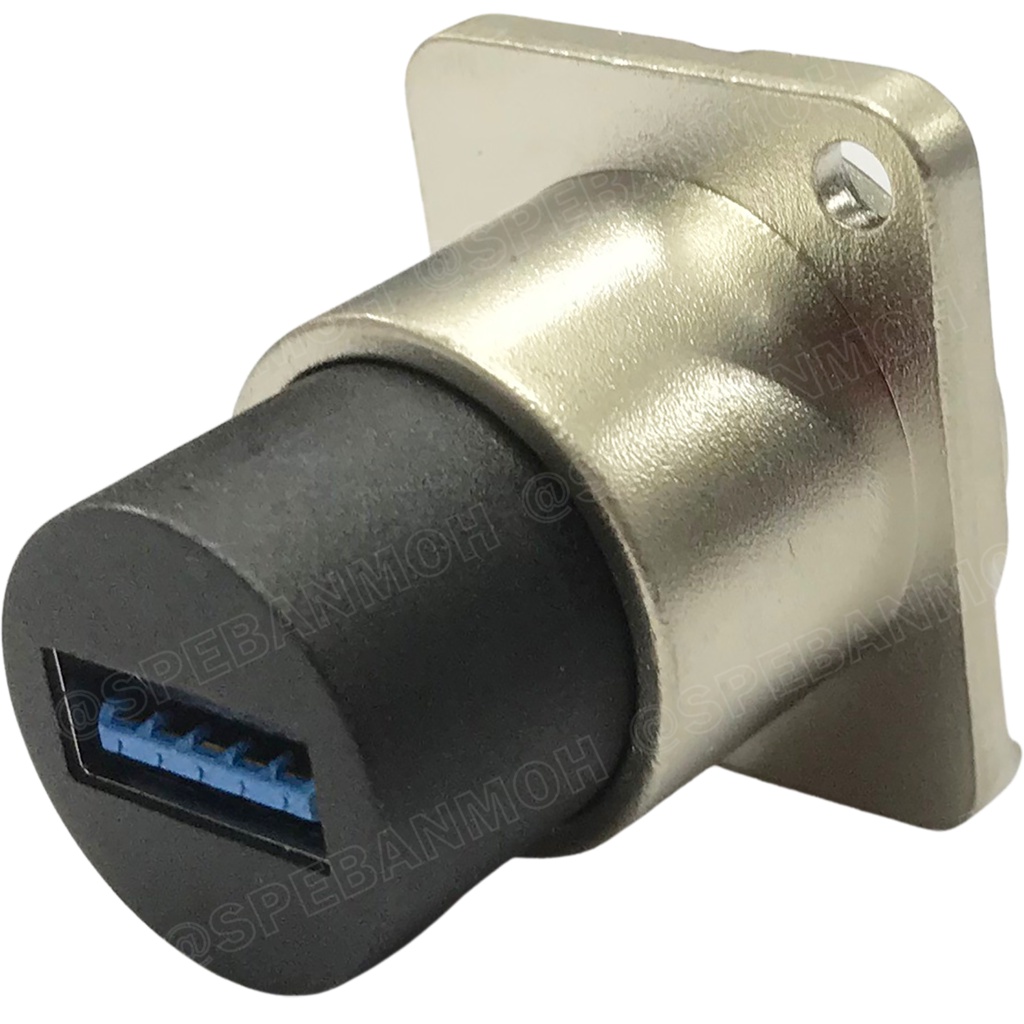 [ 1ชิ้น ] AC-USB3-AA USB พาแนล Mounting Female to Female USB ติดแท่น ...