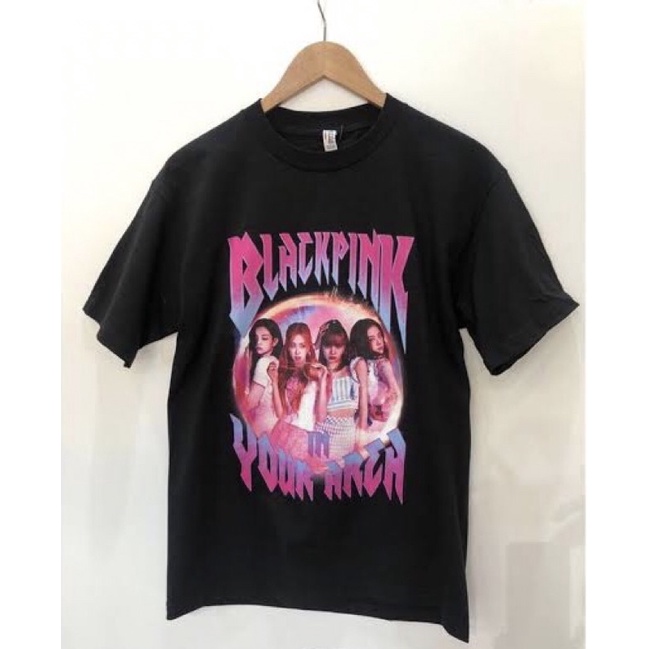 เสื้อยืดโอเวอร์ไซส์tshirtฝ้าย-พร้อมส่ง-t-shirt-blackpink-chapter1-design5-s-5xls-3xl