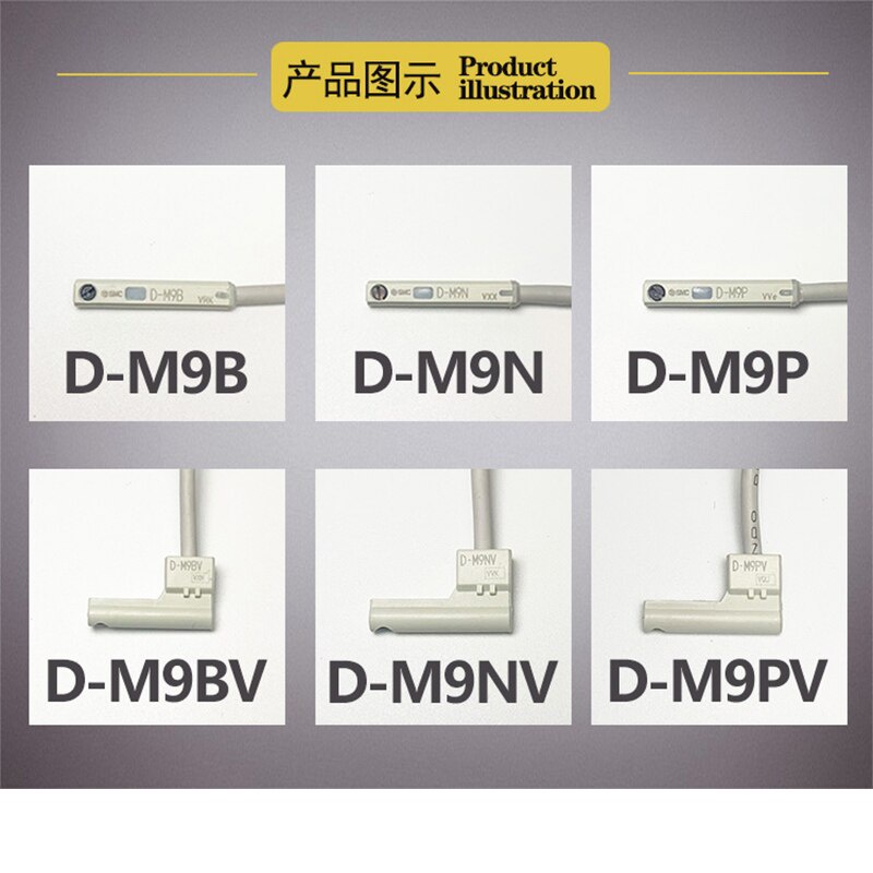 Smc Magnetic Reed Swtich Sensor สําหรับกระบอก D-M9B D-M9N D-M9P D-M9BV ...