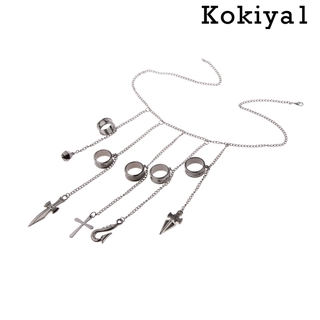 ภาพหน้าปกสินค้า( Kokiya 1 ) สร้อยข้อมือคอสเพลย์อะนิเมะ Hunter X Hunter Kurapika 5 Ring W / Charm ซึ่งคุณอาจชอบราคาและรีวิวของสินค้านี้