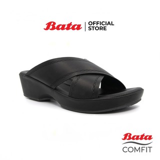 Bata COMFIT บาจา รองเท้าส้นสูงแบบสวมเพื่อสุขภาพ รองรับน้ำหนักเท้าได้ดี  สูง 1.5 นิ้ว สำหรับผู้หญิง  สีดำ รหัส 6616703