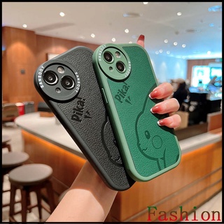 เคสไอโฟน Camera Protection Pikachu leather case iPhone14promax black green เคส for Apple13 เคสไอโฟน11 xs xr max 14plus caseiPhone12promax iPhone 14 Plus iPhone13 cases soft เคสi11 เคสไอโฟน 14pm 13pm เคสไอโฟน12 เคสไอโฟน13