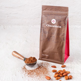 สินค้า ผงโกโก้ Single Origin ประเทศไทย ใช้เมล็ดโกโก้ที่ปลูกในประเทศไทย Cacao Powder Single Origin Thailand ขนาดถุงบรรจุ 200g.
