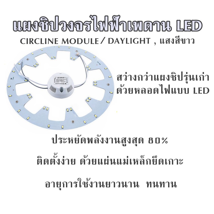 แผงไฟแม่เหล็ก-led-circle-module-มีให้เลือก-แสงขาว-แสงนวล-และ-3step-3สีในหลอดเดียว-แบบใหม่สว่างกว่าเดิม-แผงวงจรแอลอีดีกลม