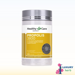 ภาพขนาดย่อของภาพหน้าปกสินค้าHealthy Care Propolis 3800 mg /200 capsules exp11/2025 จากร้าน iluxuryherb บน Shopee ภาพที่ 4