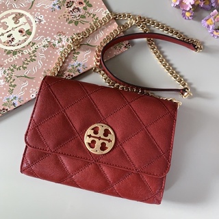 พร้อมส่ง 🔥Sale 7999🔥ลดเยอะ ถูกมาก Tory Burch Willa Chain Wallet Crossbody Bag แบบสวยหรูสไตล์ Chanel