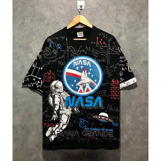 เสื้อยืด (NASA) street oversize ลายสกรีนเท่ๆ