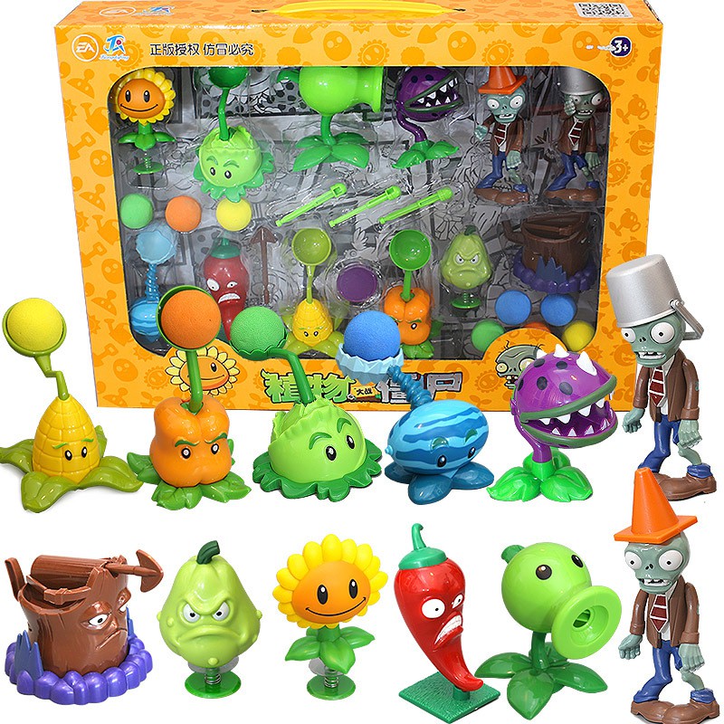 ภาพสินค้าของเล่นเด็ก พืช ซอมบี้ พืชซอมบี้ ของเล่นโมเดล Plants vs Zombies /ฟิกเกอร จากร้าน newobject.th บน Shopee ภาพที่ 1