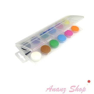 สีน้ำ แบบก้อน 12สี ตราม้า Horse