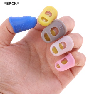 Erck ปลอกซิลิโคนสวมนิ้วมือ 5 ขนาด สําหรับเล่นกีตาร์ 10 ชิ้น