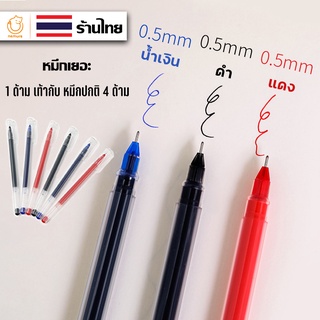 ภาพหน้าปกสินค้า(P-116) ปากกา หมึกเยอะ !! ขนาด 0.5mm เขียนลื่น ปากกาเจล เครื่องเขียน สีน้ำเงิน แดง ดำ ส่งเร็ว ที่เกี่ยวข้อง