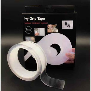 XQ เทปกาว lvy Grip Tape นาโน เทปนาโนเจล เทปกาวสองหน้านาโน 1 เมตร