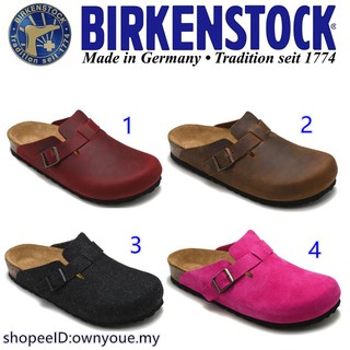 Birkenstock Men/Women Classic Cork Slippers Beach Casual shoes Boston series 35-46