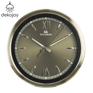 DOGENI นาฬิกาแขวน รุ่น WNM005SL นาฬิกาแขวนผนัง นาฬิกาติดผนัง อลูมิเนียม เข็มเดินเรียบ ดีไซน์เรียบหรู Dekojoy