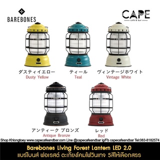 ไม่มีแบตเตอรี Barebones Living Forest Lantern LED 2.0 แบร์โบนส์ ฟอเรสต์ ตะเกียงโคมไฟวินเทจ 5สีให้เลือกสรร รับประกัน30วัน