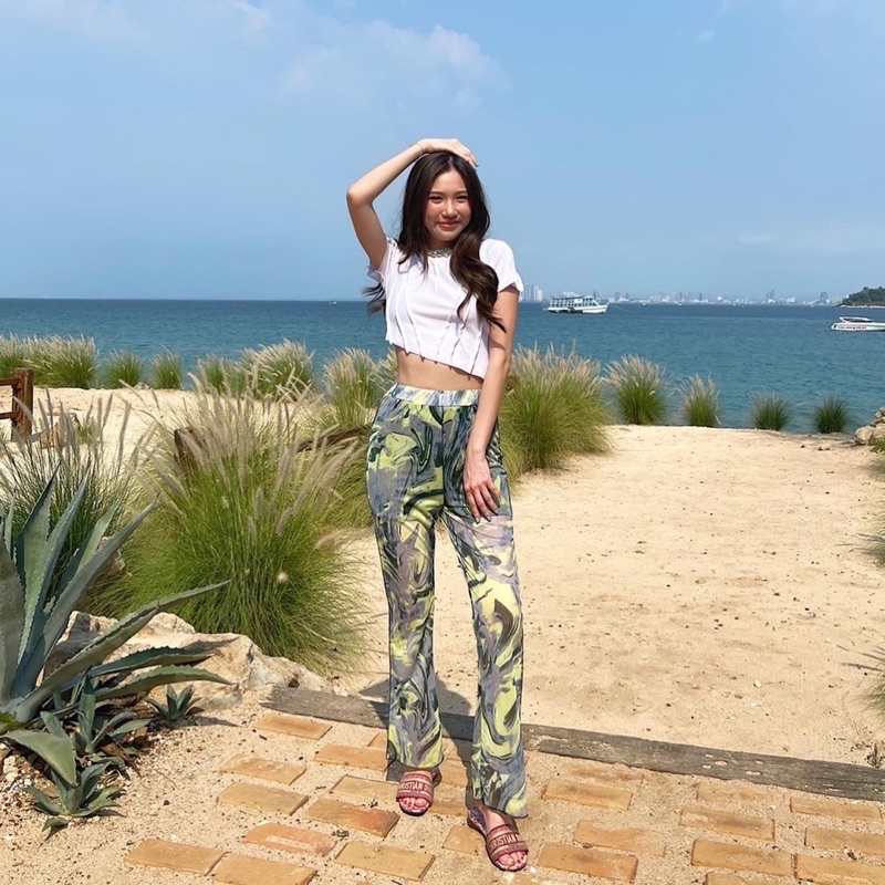 printed-pants-420ฟรีส่ง-กางเกงตัวนี้ต้องยอมให้เลยค่า-ใครชอบแนวซีทรูหน่อยๆ-ต้องมีน้า-กางเกงพิมพ์ลายที่ตอนนี้ฮิตมาก