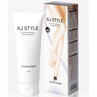KJ STYLE สครับขัดผิว เค เจ สไตล์ เคลียร์ สครับ สำหรับขา ขนาด 200 กรัม / KJ STYLE- Massage Line - Clear Scrub for Legs