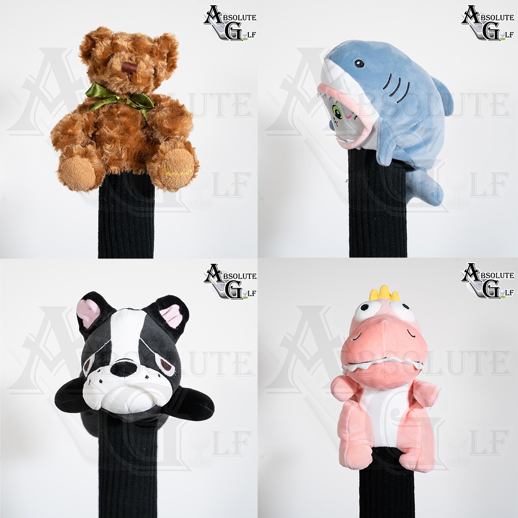 ภาพหน้าปกสินค้าANIMALS GOLF HEAD COVER FOR FAIRWAY HYBRID ครอบตุ๊กตาสำหรับใส่หัวไม้กอล์ฟ แฟร์เวย์ ไฮบริด หมี ฉลาม หมา ไดโนเสาร์