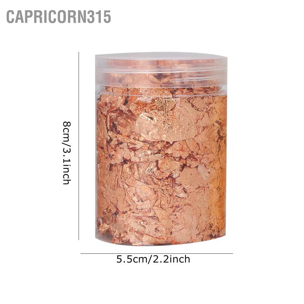 capricorn315-อุปกรณ์ตกแต่งเล็บ-เกล็ดฟอยล์สีทอง-3-ขวด-ทองเหลือง-ทองแดง-แดง-อลูมิเนียม