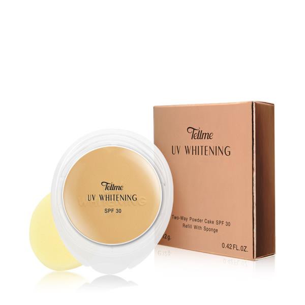 โปรค่าส่ง25บาท-tellme-uv-whitening-two-way-powder-cake-spf-30-รีฟิล-แป้งเท็ลมียูวีไวท์เทนนิ่งทู-เวย์เพาเดอร์เค้ก6517