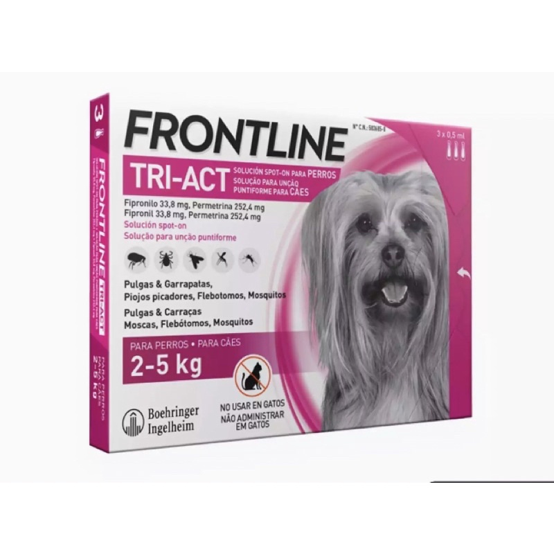 ภาพสินค้าFrontline Tri-act สำหรับสุนัข ป้องกันและกำจัดเห็บหมัด จากร้าน bigthanks. บน Shopee ภาพที่ 1
