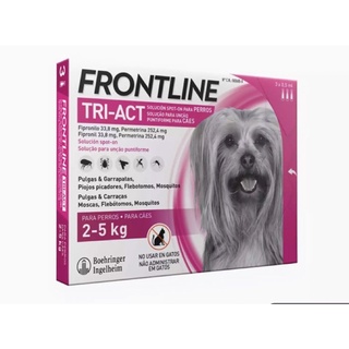 ภาพขนาดย่อของภาพหน้าปกสินค้าFrontline Tri-act สำหรับสุนัข ป้องกันและกำจัดเห็บหมัด จากร้าน bigthanks. บน Shopee