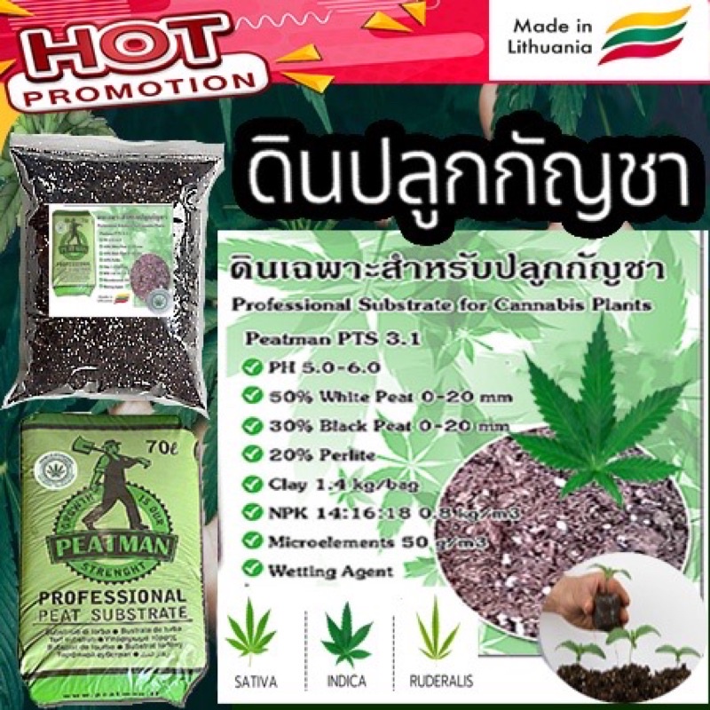 ภาพหน้าปกสินค้า(แบ่งขายบรรจุ 1 ลิตร) ดินเฉพาะสำหรับปลูกกัญชา Professional Substrate for Cannabis Plants ดินปลูกสมุนไพร420 Premium Soil จากร้าน kntksm บน Shopee