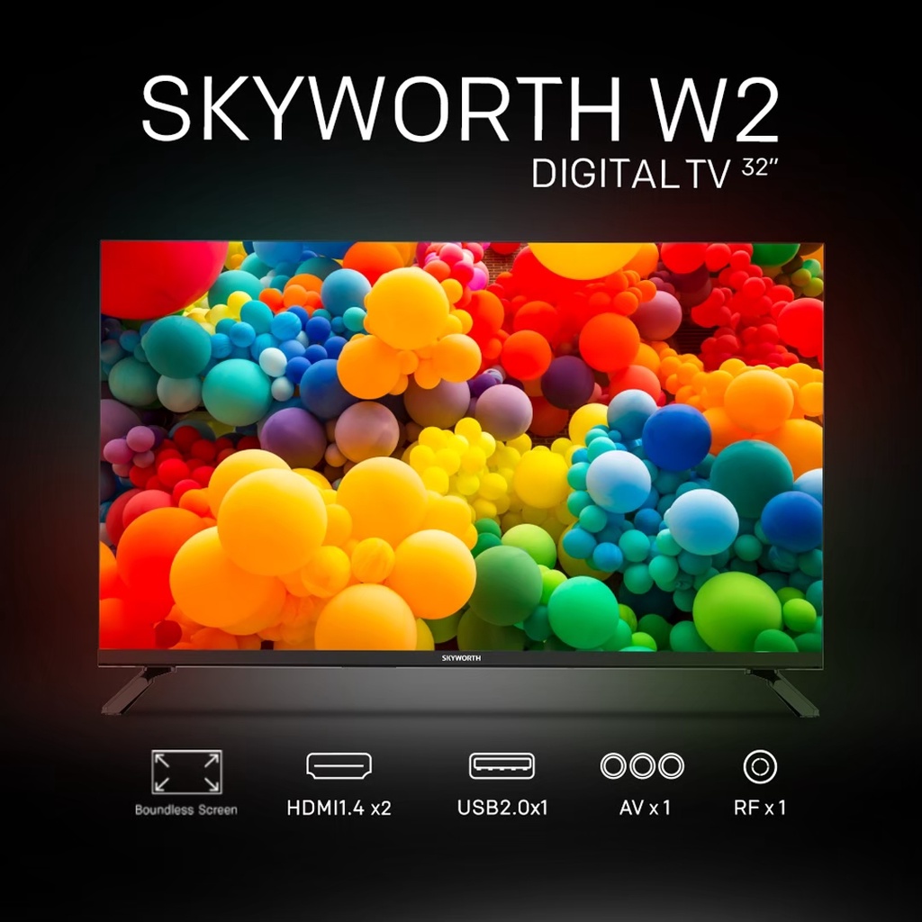 มุมมองเพิ่มเติมของสินค้า SKYWORTH 32 นิ้ว รุ่น 32W2 Digital TV HD ready