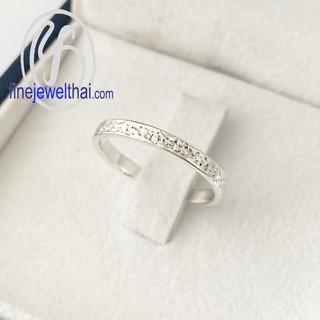 Finejewelthai-แหวนเงิน-แหวนแต่งงาน-แหวนหมั้น/ Silver-Ring-Wedding - R122600