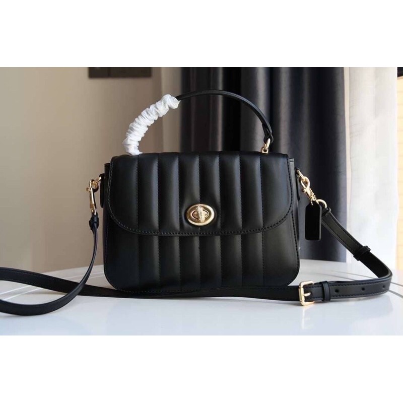 COACH MARLIE TOP HANDLE SATCHEL WITH QUILTING Shopee Thailand