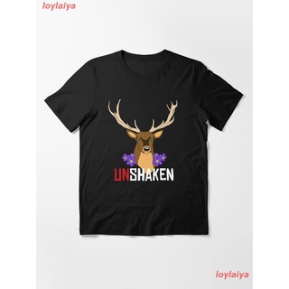 Unshaken Essential T-Shirt เสื้อยืดผู้ชาย ลายการ์ตูนพิมพ์ลายเสื้อลายการ์ตูนผู้หญิง คอกลม สินค้าพร้อมส่ง