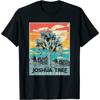 ROUNDคอลูกเรือNeckเสื้อยืด พิมพ์ลายกราฟิก Joshua Tree National Park สไตล์วินเทจ คลาสสิก ไม่ซ้ําใคร สําหรับผู้ชาย 466069-
