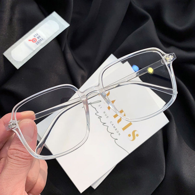 ภาพหน้าปกสินค้าแว่นตาแฟชั่น แบบกรอบใหญ่ ป้องกันแสงสีฟ้าและรังสี สไตล์เกาหลี สำหรับทุกเพศ 2023 จากร้าน xinyia.th บน Shopee