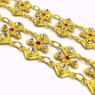 Vintage Jewelry สร้อยสังวาลย์ ประเพณี ชุดไทย ประดับ เพชรทอง ใหญ่เส้นสังวาลย์