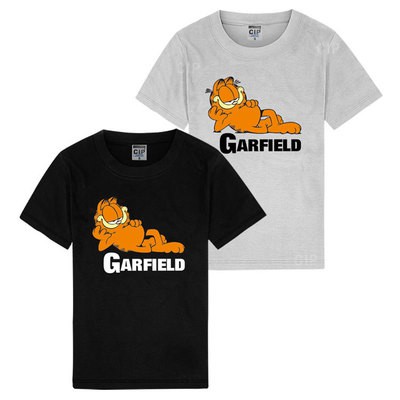 เสื้อยืดผ้าฝ้ายพิมพ์ลายขายดี-เสื้อยืดที่คุณต้องการ-new-garfield-graphic-tees-t-shirt-couple-summer-tshirt-men-shirt-love