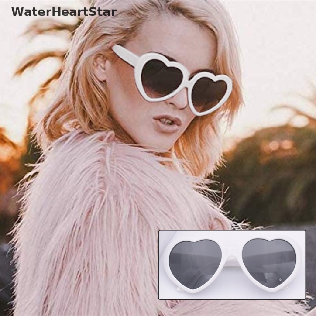 ภาพหน้าปกสินค้าWaterheartstar แว่นตากันแดดแฟชั่น รูปหัวใจ ป้องกันดวงตา สําหรับผู้หญิง