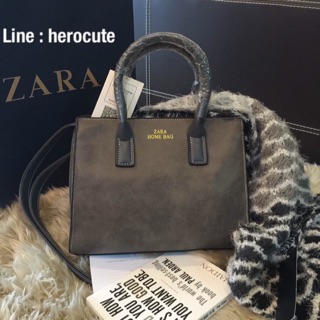 ZARA HOME LEATHER HAND BAG แท้Outlet