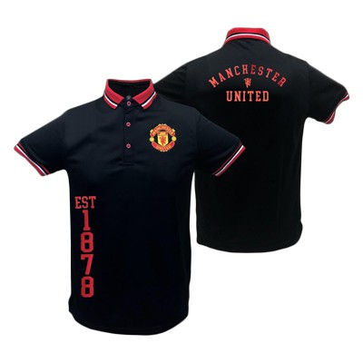 เช็คไซด์ก่อนสั่งซื้้อ-เสื้อโปโลแมนยู-ลิขสิทธิ์แท้-mufc-002-bk-สีดำ