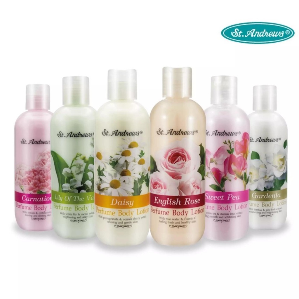 st-andrews-floral-body-lotion-carnation-250ml-โลชั่นบำรุงผิว-กลิ่นดอกคาร์เนชั่น-ช่วยทำให้ผิวมีน้ำมีนวลเปล่งปลั่ง