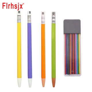 ชุดชอล์กเติมปากกา ดินสอ และไส้ดินสอ ใช้ซ้ําได้ หลายสี สําหรับมาร์กเกอร์ 12 ชิ้น